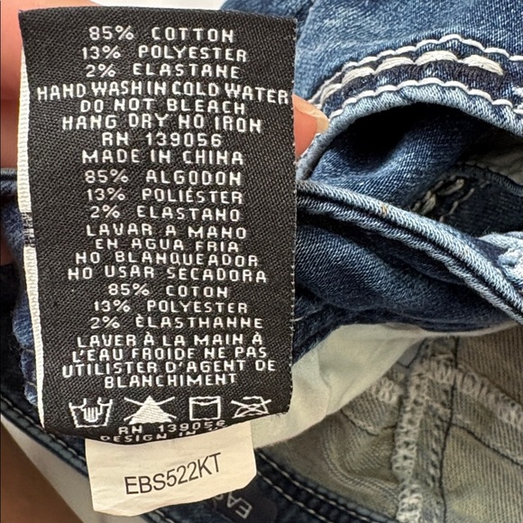 Grace in LA Blue Jeans with Embellished Pockets - Picture 11 of 12